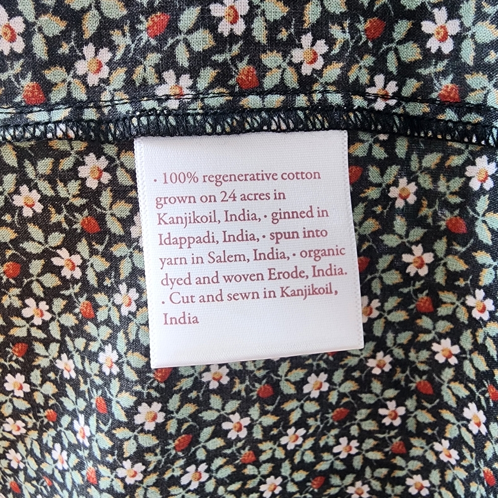 Christy Dawn 100% Regenerative Cotton Night Strawberry Maxi Dress - Picture 11 of 11
